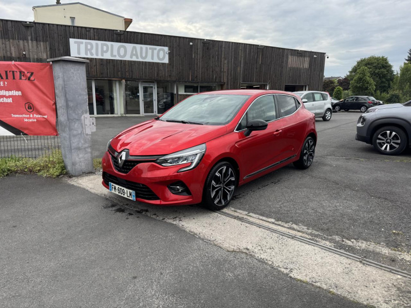 Renault CLIO 1.0 TCE - 100 INTENS GPS   CAMERA AR   CLIM ESSENCE ROUGE FONCE Occasion à vendre
