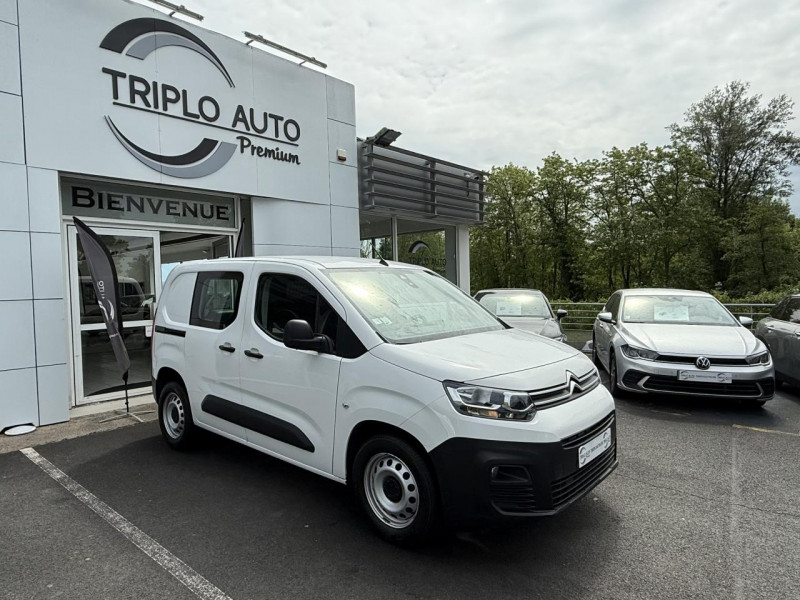 Citroen BERLINGO 1.5 BLUEHDI - 75  III FOURGON FOURGON M WORKER 1000 KG PHASE 1 DIESEL BLANC Occasion à vendre