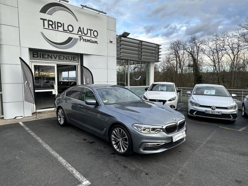 Bmw SERIE 5 520D - BVA STEPTRONIC  G30 F90 SUIVI BMW LUXURY  - GPS   CAMERA AR DIESEL GRIS FONCE Occasion à vendre