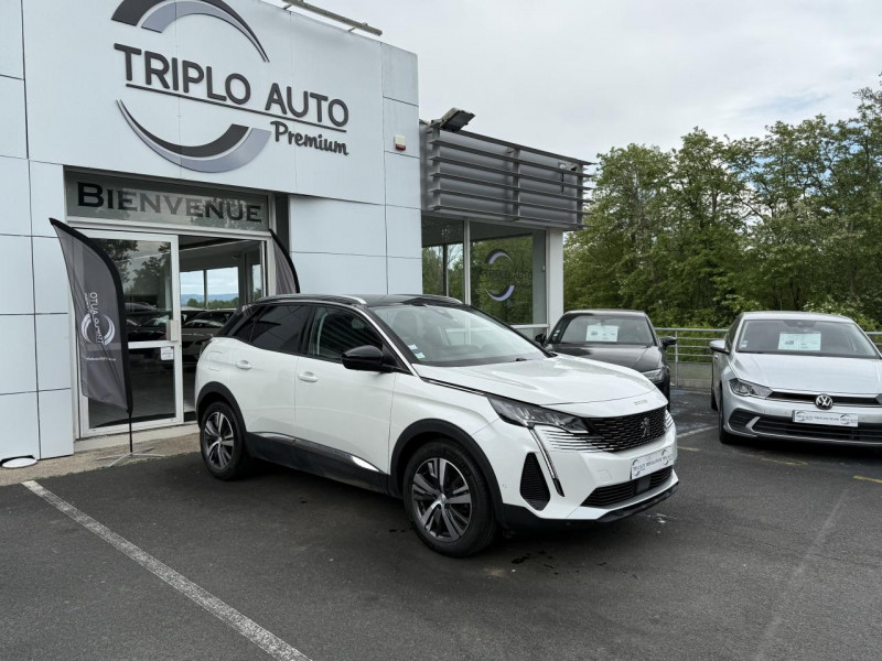 Peugeot 3008  1.5 BLUEHDI S&S - 130 - BV EAT8  ALLURE PACK GPS   CAMERA AR   CARPLAY DIESEL BLANC Occasion à vendre