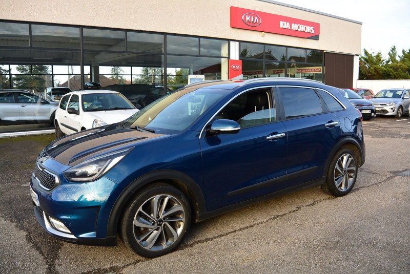 Kia NIRO 1.6 GDI 105CH ISG + ELECTRIQUE 43.5CH PREMIUM DCT6 Hybride BLEU F Occasion à vendre