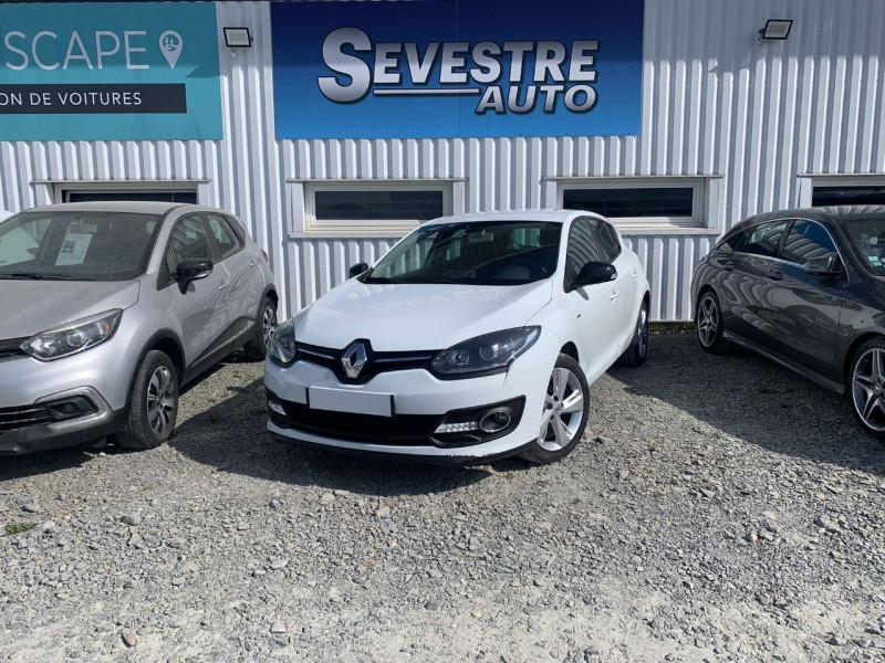 Renault MEGANE III 1.5 DCI 110CH ENERGY LIMITED ECO² EURO6 2015 Diesel BLANC Occasion à vendre