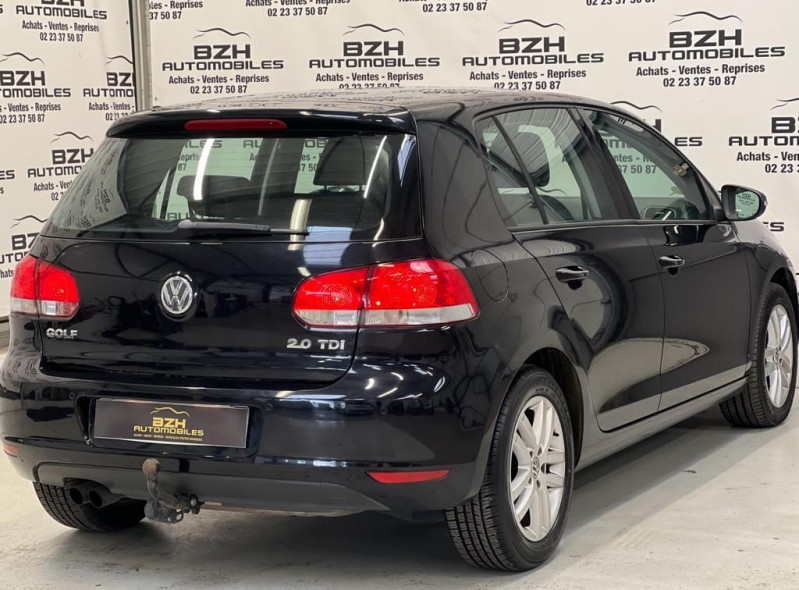 Photo 3 de l'offre de VOLKSWAGEN GOLF VI DISPONIBILITE IMMEDIAT 2.0 TDI 140CH FAP CONFORTLINE DSG6 5P à 13490€ chez BZH Automobiles