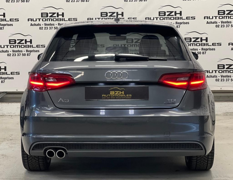 Photo 6 de l'offre de AUDI A3 SPORTBACK 2.0 TDI 184CH S LINE QUATTRO S TRONIC 6 à 18490€ chez BZH Automobiles