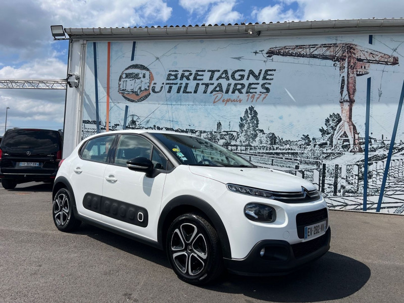 Citroen C3 STE 2 PLACES 1.6 BLUEHDI 100CH S&S FEEL NAV Diesel BLANC Occasion à vendre