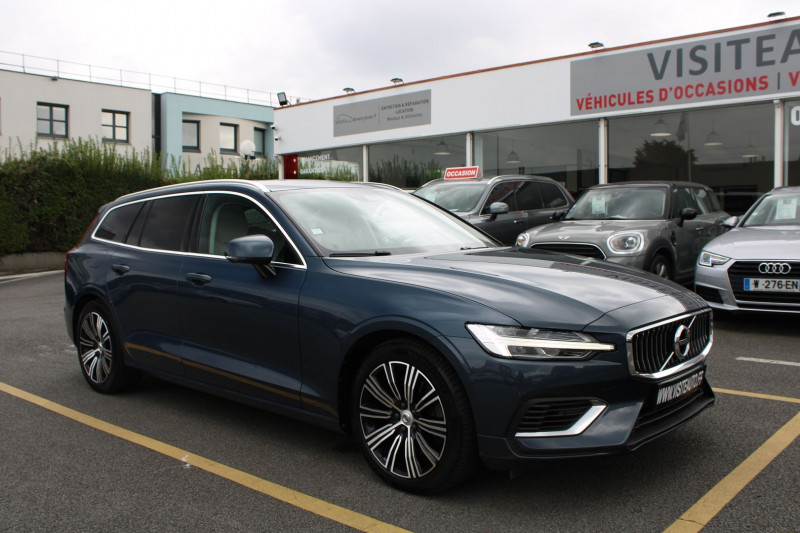 Volvo V60 T6 AWD 253 + 87CH INSCRIPTION GEARTRONIC Hybride BLEU  Occasion à vendre