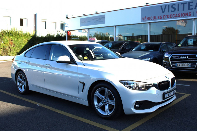 Bmw SERIE 4 GRAN COUPE (F36) 418D 150CH LOUNGE EURO6C Diesel BLANC Occasion à vendre