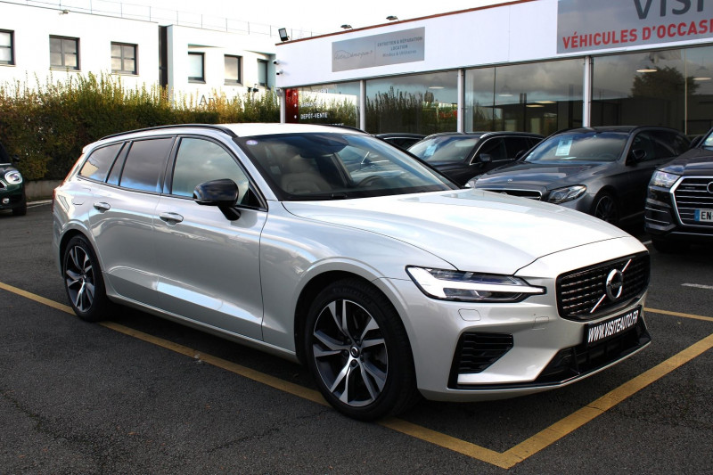 Volvo V60 T6 AWD 253 + 87CH R-DESIGN GEARTRONIC Hybride GRIS Occasion à vendre