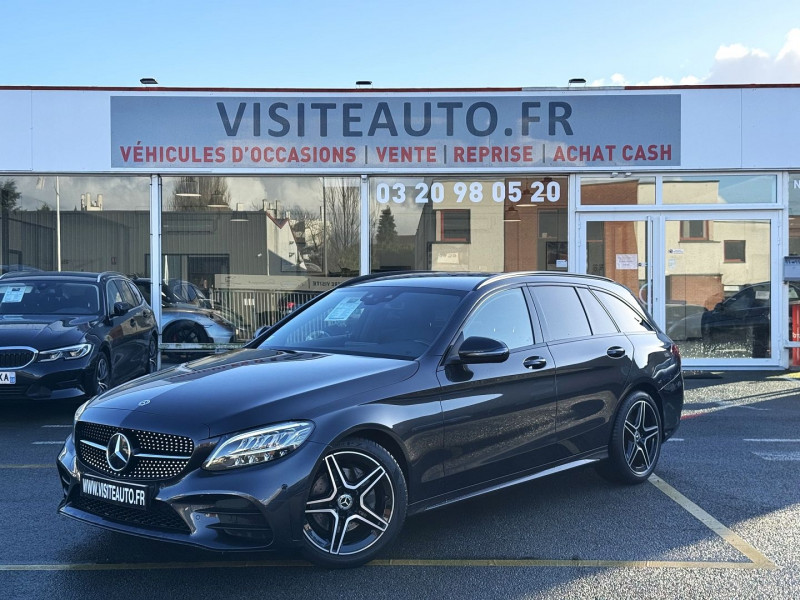 Mercedes-Benz CLASSE C BREAK 180 1.5 156CH AMG LINE 9G TRONIC Essence NOIR Occasion à vendre