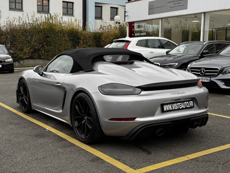 Photo 3 de l'offre de PORSCHE 718 SPYDER 4.0 420CH CARPLAY BOSE PDLS+ PACK CUIR SIEGES ELECTRIQUES 18 POSI CHAUFFANTS à 117890€ chez Visiteauto.fr