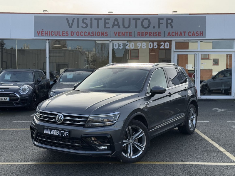 Volkswagen TIGUAN 2.0 TSI 180CH CARAT 4MOTION DSG7 AERA VIEW ATTELAGE ELECTRIQUE R-LINE Essence GRIS Occasion à vendre