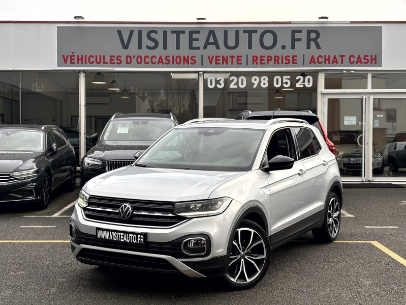 Volkswagen T-CROSS 1.0 TSI 110CH CARAT DSG7 Essence GRIS C Occasion à vendre
