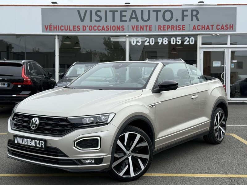 Volkswagen T-ROC CABRIOLET 1.5 TSI EVO 150CH R-LINE DSG7 JANTES SUZUKA Essence GRIS IVOIRE Occasion à vendre