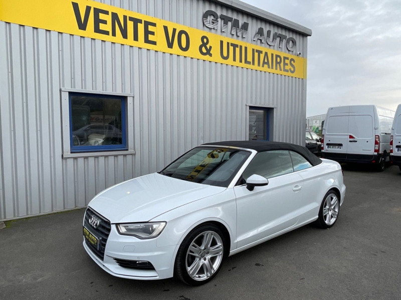 Audi A3 CABRIOLET 2.0 TDI 150CH AMBITION LUXE S TRONIC 6 Diesel BLANC Occasion à vendre