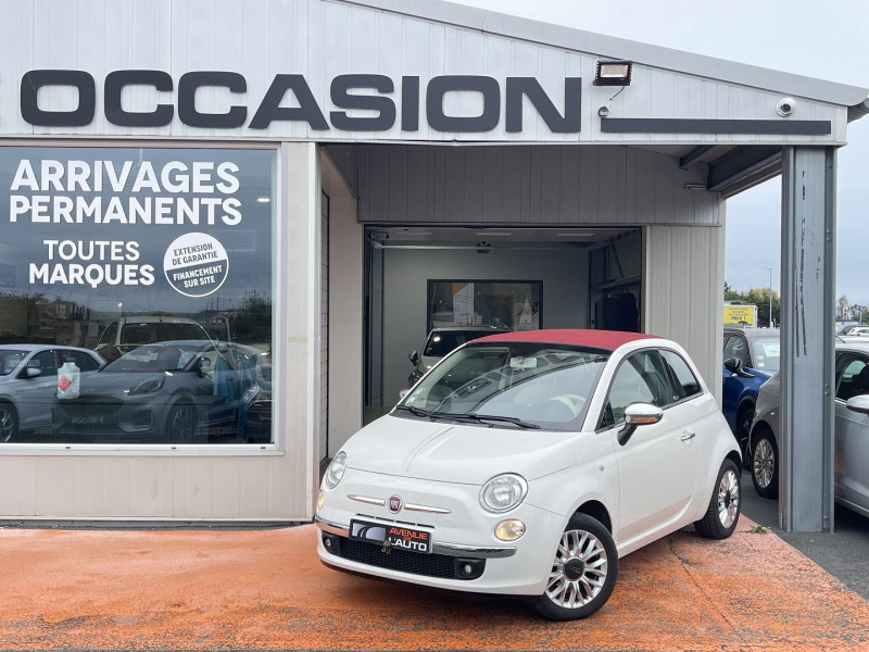 Fiat 500C 1.2 8V 69CH LOUNGE Essence BLANC Occasion à vendre