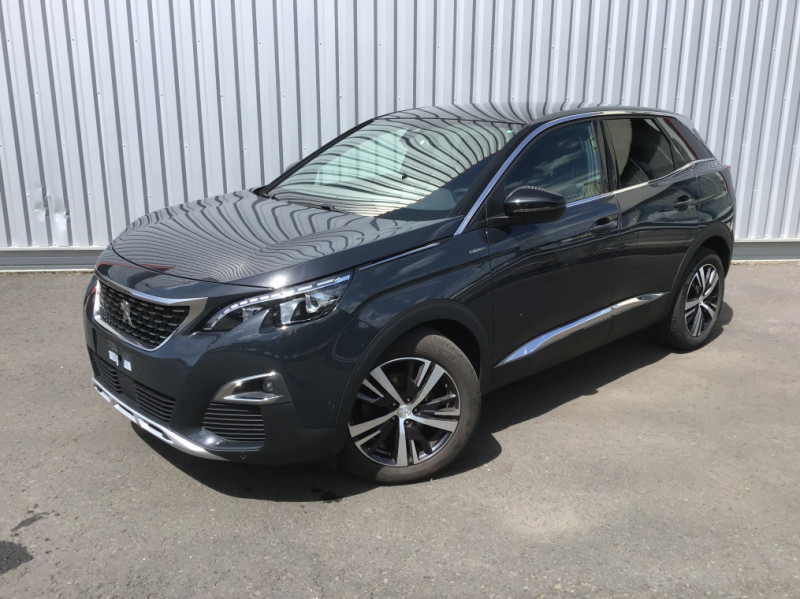 Peugeot 3008 Puretech 130ch S&S BVM6 GT Line essence Gris Hurricane Occasion à vendre