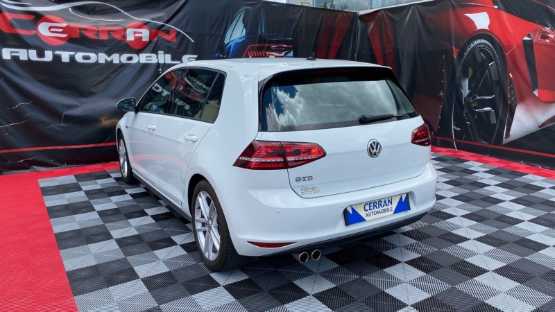 Photo 9 de l'offre de VOLKSWAGEN GOLF VII 2.0 TDI 184CH BLUEMOTION TECHNOLOGY FAP GTD DSG6 5P à 21990€ chez Cerran Automobile
