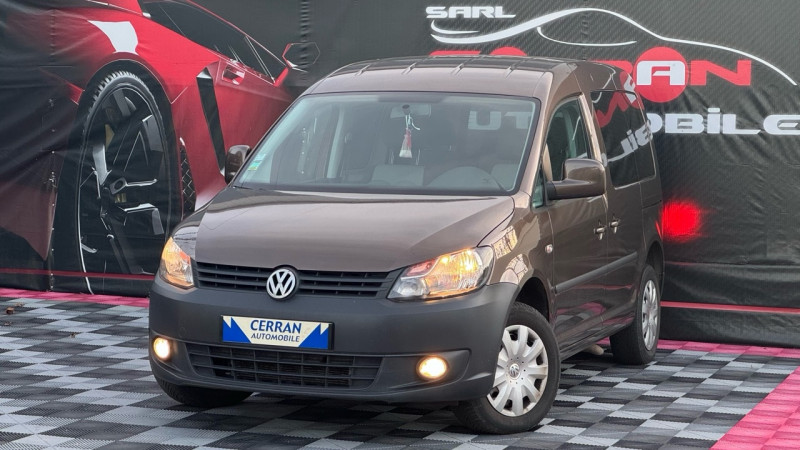 Volkswagen CADDY 1.6 TDI 102CH TPMR EQUIPE TPMR  POUR HANDICAP Diesel MARRON Occasion à vendre