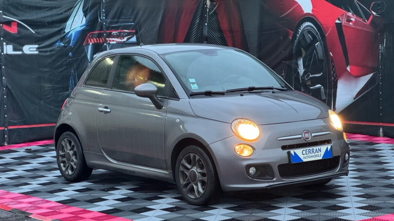 Fiat 500 1.2 8V 69CH LOUNGE Essence GRIS F Occasion à vendre