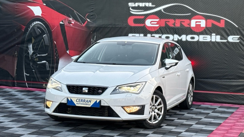 Seat LEON 2.0 TDI 184CH FAP FR START&STOP DSG Diesel BLANC Occasion à vendre