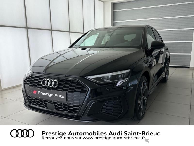 Audi A3 Sportback 40 TFSI e 204ch S line S tronic 6 Hybride Noir Mythic métallisé Occasion à vendre