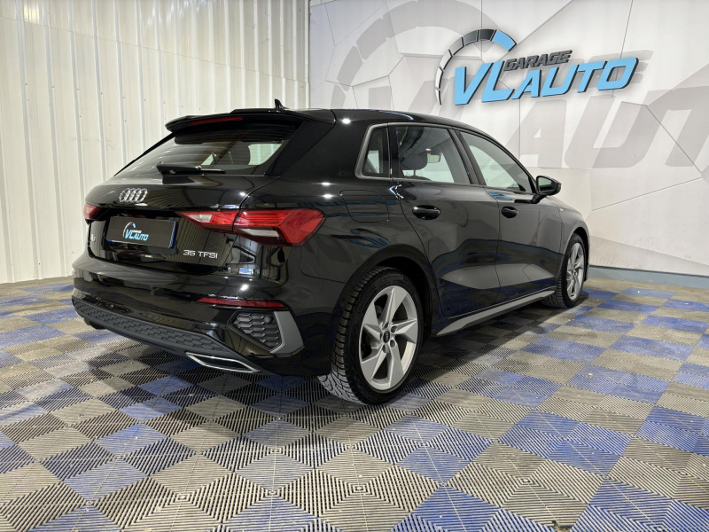 Photo 5 de l'offre de AUDI A3 SPORTBACK 35 TFSI Mild Hybrid 150 S tronic 7 S Line + LOA 370E/MOIS à 28490€ chez VL Auto