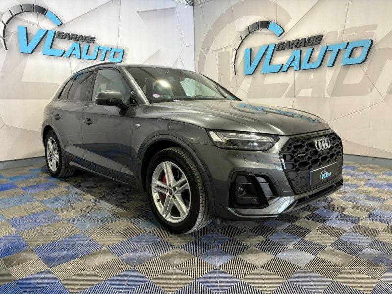 Audi Q5  55 TFSIe 367 S tronic 7 Quattro S line + Toit Ouvrant Hybride GRIS Occasion à vendre