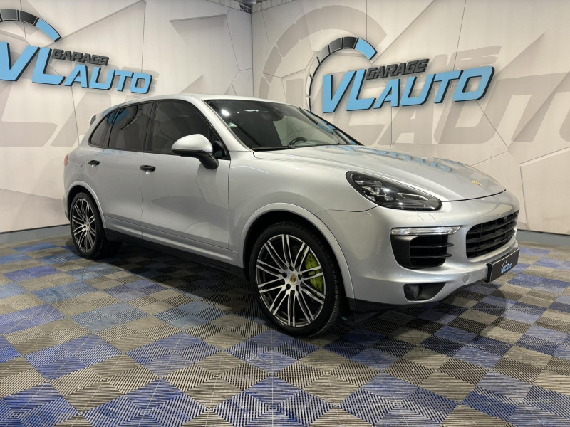 Porsche CAYENNE E-Hybrid V6 416 - BVA + options  Hybride GRIS CLAIR Occasion à vendre