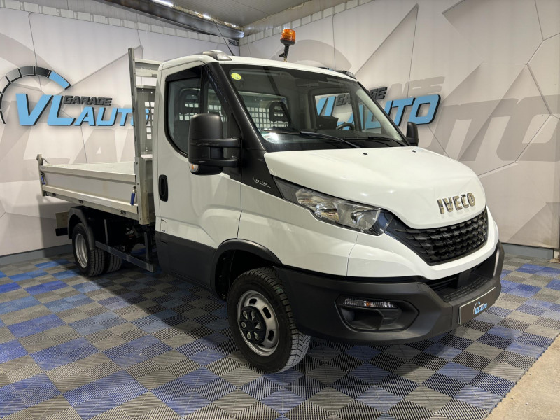 Iveco DAILY CHASSIS CAB Benne Alu 35 C 14 EMP 3450  BVM6 DIESEL BLANC Occasion à vendre