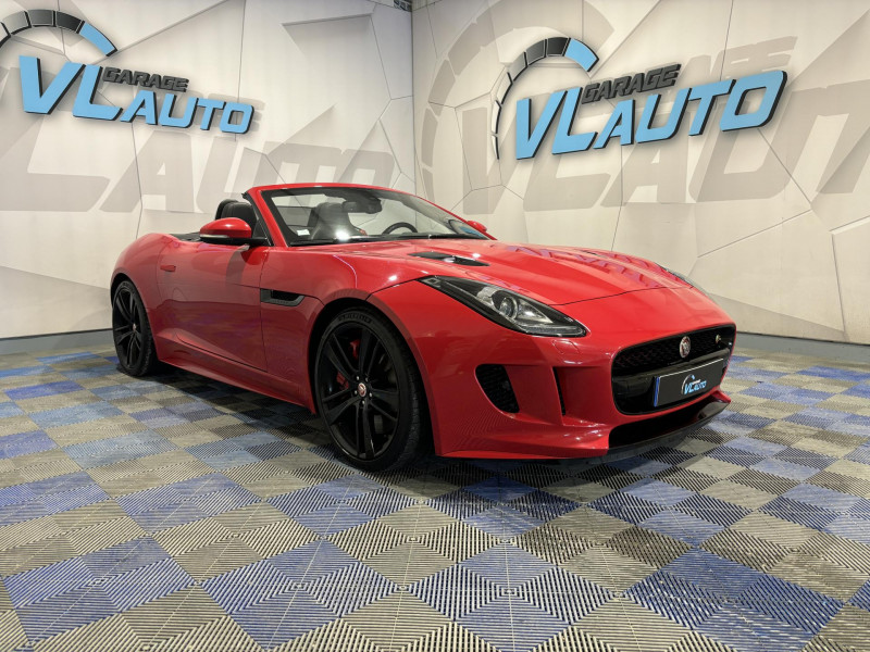 Jaguar F-TYPE Cabriolet S 3.0i V6 380 BVA Quickshift  ESSENCE Rouge Occasion à vendre