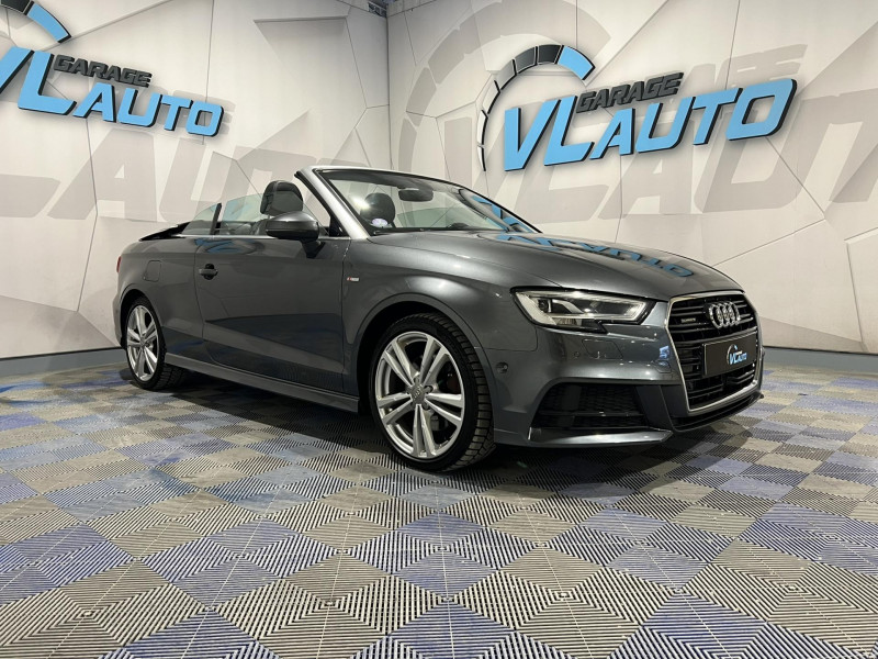 Audi A3 CABRIOLET 2.0 TFSI 190 S tronic 7 Quattro S Line Phase 2 ESSENCE Gris Occasion à vendre