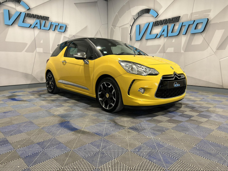 Citroen DS3  THP 155 Sport Chic ESSENCE Jaune Occasion à vendre