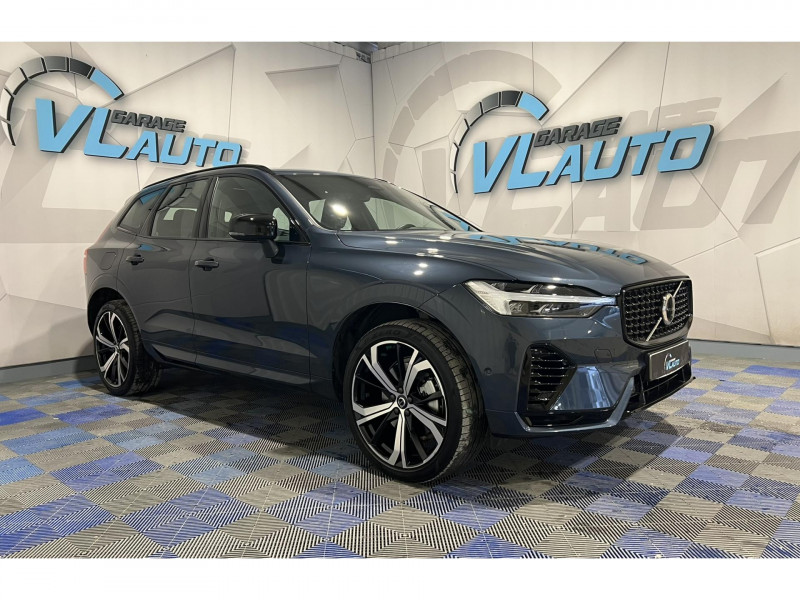 Volvo XC60  T6 Recharge AWD 253 ch + 145 ch Geartronic 8 Plus Style Dark Hybride Bleu Occasion à vendre