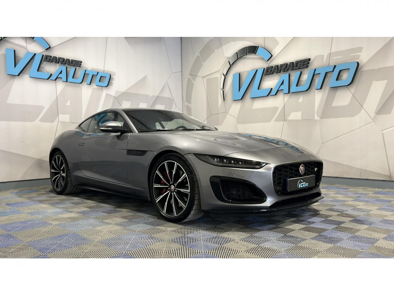 Jaguar F-TYPE COUPE V8 5L P575 ch BVA8 AWD R75 ESSENCE GRIS Occasion à vendre