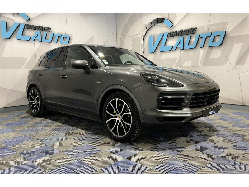 Porsche CAYENNE E-Hybrid 3.0 V6 462 ch Tiptronic BVA S Hybride GRIS Occasion à vendre
