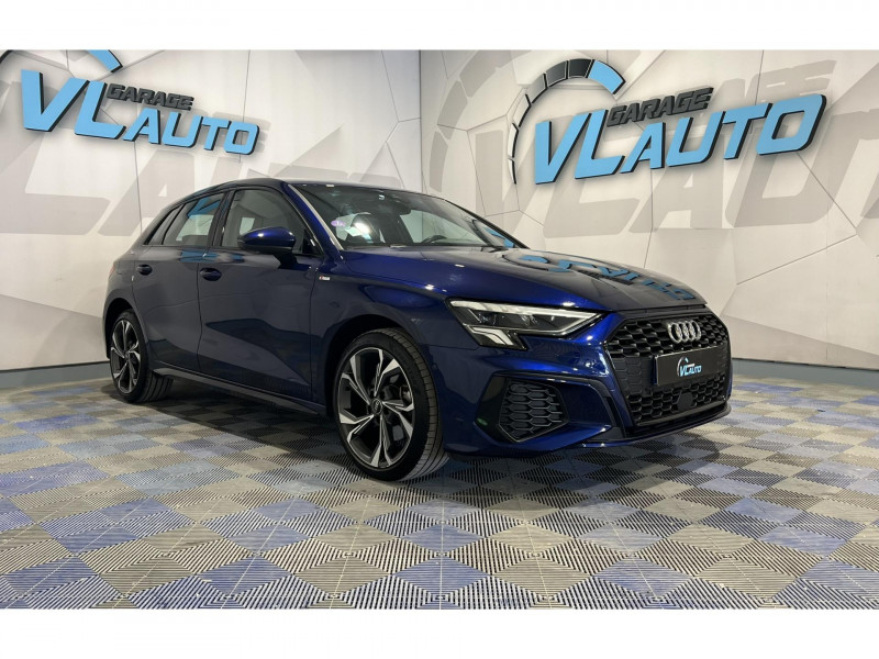 Audi A3 SPORTBACK 40 TFSIe 204 S tronic 6 S Line Hybride Bleu Occasion à vendre
