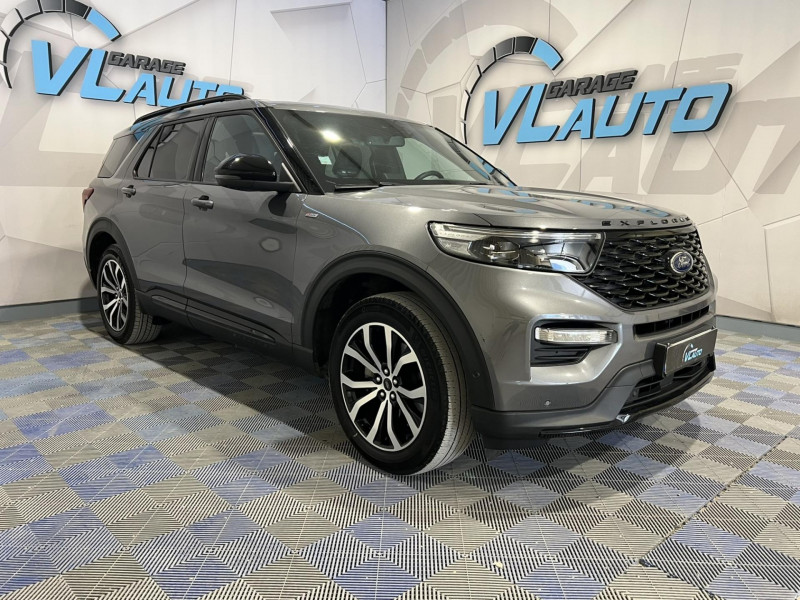 Ford EXPLORER 3.0 E 457 ch Parallel PHEV BVA10 Intelligent AWD ST-Line 7 Places Hybride Gris Occasion à vendre