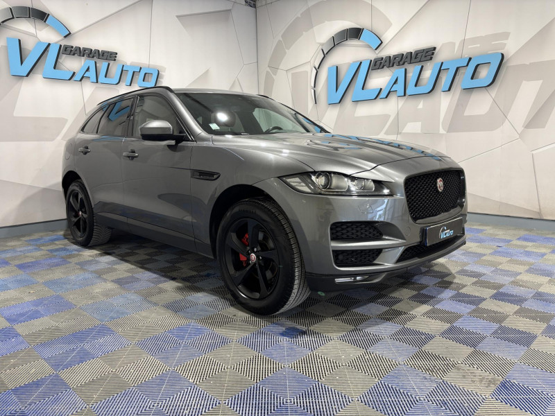 Jaguar F-PACE 2.0 D - 180 ch AWD BVA8 Prestige DIESEL Gris Occasion à vendre