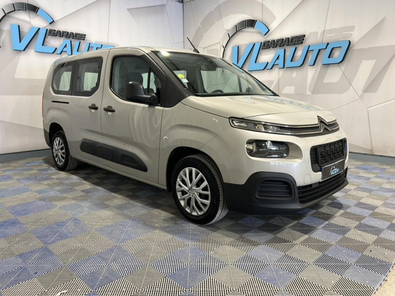 Citroen BERLINGO Taille XL BlueHDi 100 S&S BVM Live 7 Places DIESEL Gris Occasion à vendre