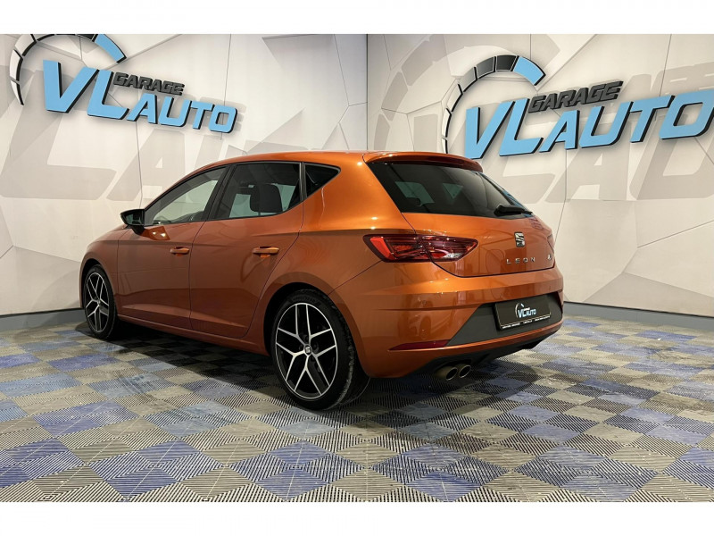Photo 3 Seat LEON 1.5 TSI 150 Start/Stop ACT BVM6 FR ESSENCE Orange en vente chez VL Auto Photo 3 de l'offre de SEAT LEON 1.5 TSI 150 Start/Stop ACT BVM6 FR à 14990€ chez VL Auto