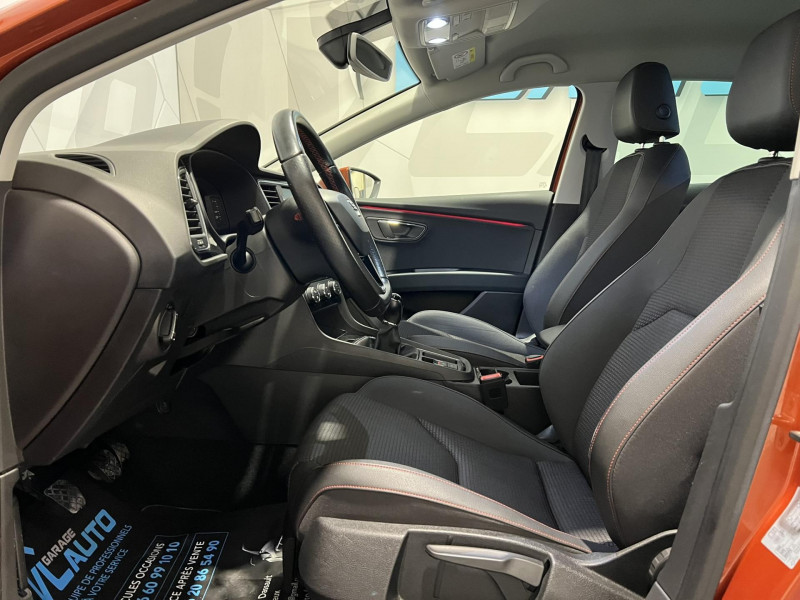 Photo 7 Seat LEON 1.5 TSI 150 Start/Stop ACT BVM6 FR ESSENCE Orange en vente chez VL Auto Photo 7 de l'offre de SEAT LEON 1.5 TSI 150 Start/Stop ACT BVM6 FR à 14990€ chez VL Auto