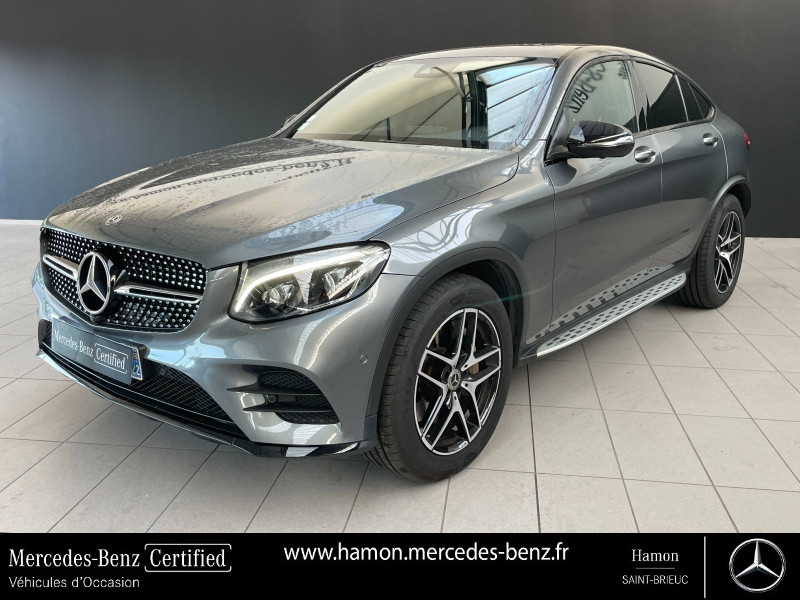 Mercedes-Benz GLC Coupé 250 d 204ch Fascination 4Matic 9G-Tronic Euro6c Diesel Gris sélénite métallisé Occasion à vendre