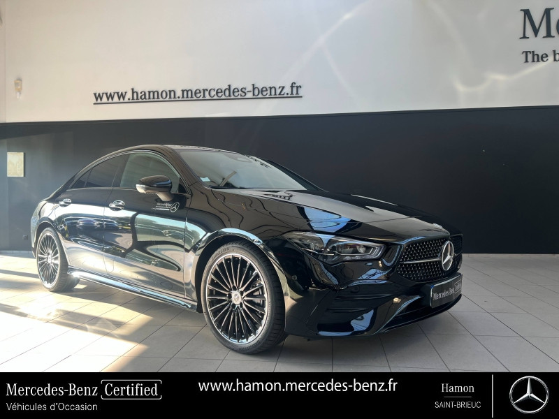 Mercedes-Benz CLA 200 163ch AMG Line 7G-DCT Essence/Micro-Hybride Noir cosmos métallisé Occasion à vendre