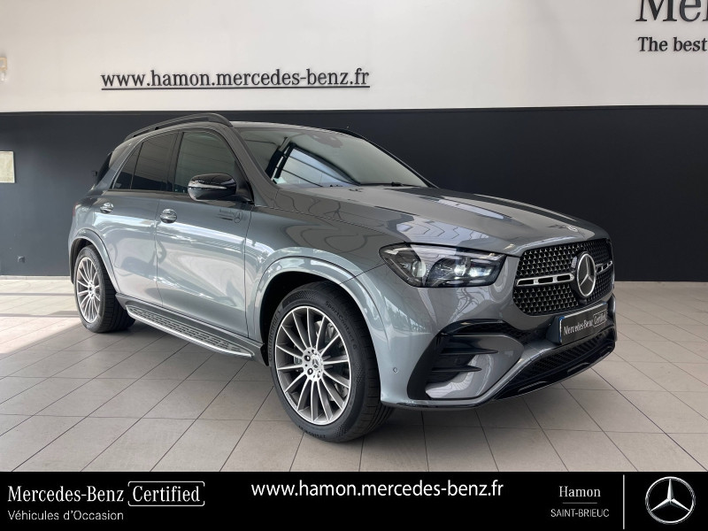 Mercedes-Benz GLE 350 de 197ch+136ch AMG Line 4Matic 9G-Tronic Hybride Gris sélénite métallisé Occasion à vendre