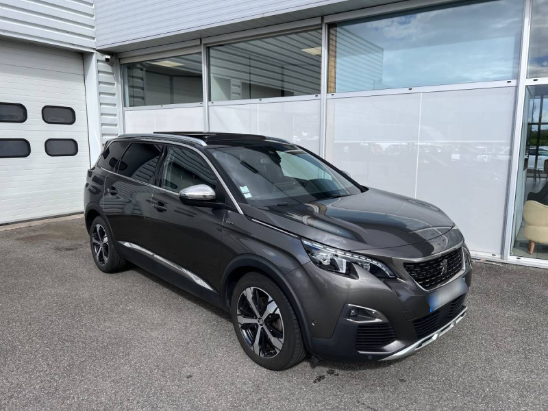 Peugeot 5008 (2) BlueHDi 180 S&S EAT8 GT Diesel Gris foncé Occasion à vendre