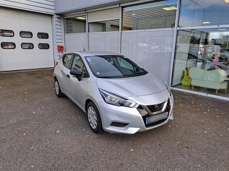 Nissan Micra (5) 1.0L 71 Visia Pack Essence Gris clair Occasion à vendre