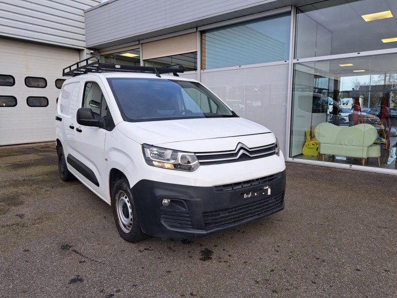 Citroen Berlingo (3) Taille M 650kg BlueHDi 100 S&S BVM Club 10242€ ht Diesel Blanc Occasion à vendre