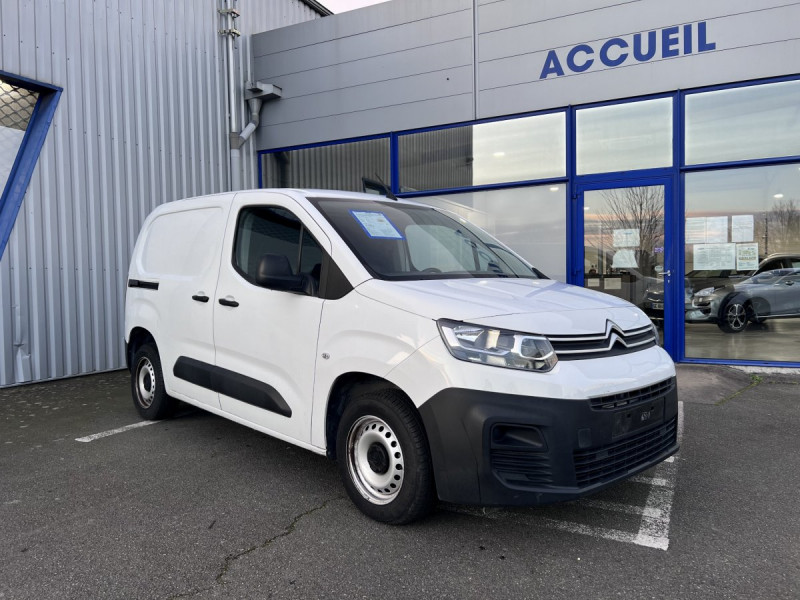 Citroen Berlingo (3) Taille M 650kg BlueHDi 75 BVM Club 9158€ HT Diesel Blanc Occasion à vendre