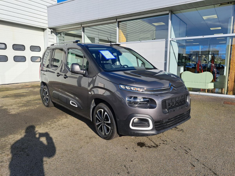 Citroen Berlingo (3) Taille M BlueHDi 100 BVM Shine Diesel Gris foncé Occasion à vendre