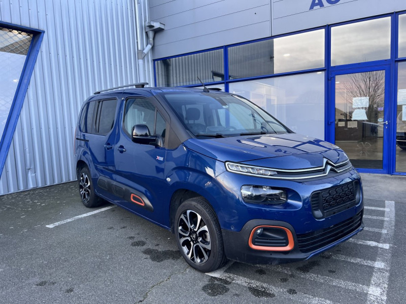 Citroen Berlingo (3) Taille M BlueHDi 130 S&S EAT8 Shine Diesel Bleu Occasion à vendre